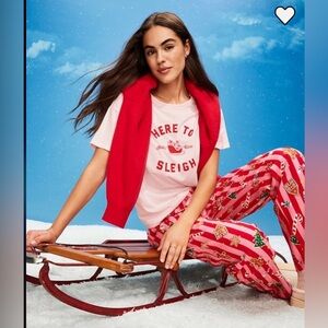 Old Navy Pink and Red Women's Pajama Set